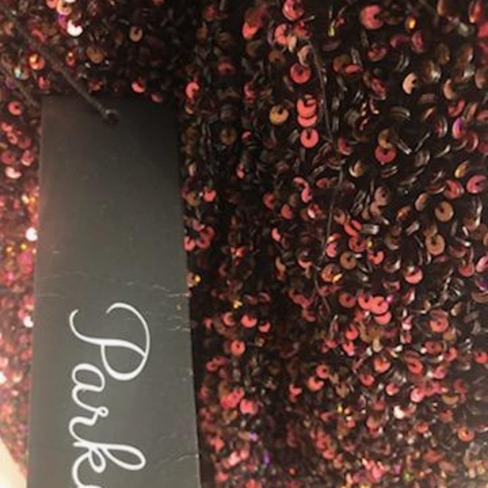 Red& Black sequins dress